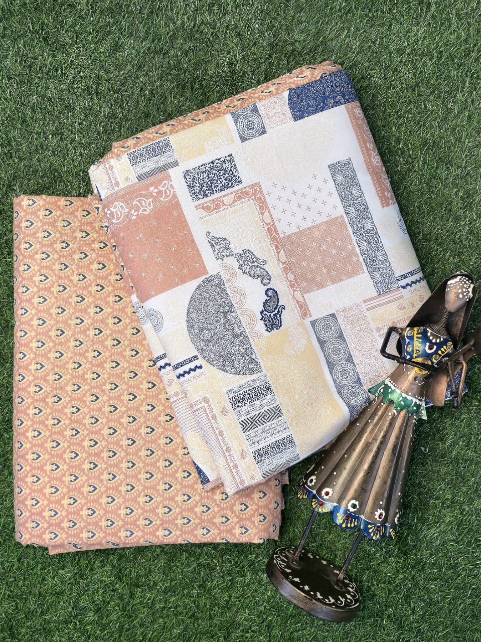 Jaipuri Reverie – Reversible Cotton Dohar Duo