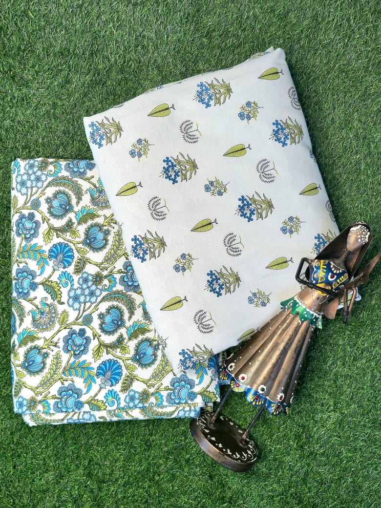 Jaipuri Reverie – Reversible Cotton Dohar Duo